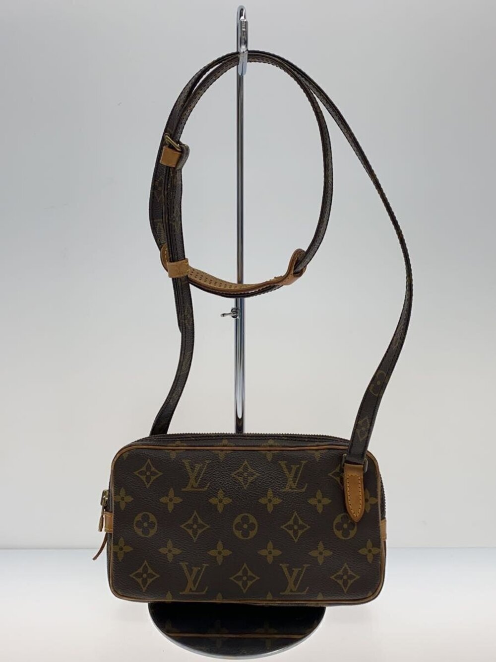 LOUIS VUITTON Pochette Marly Bandouliere Monogram Canvas Brown